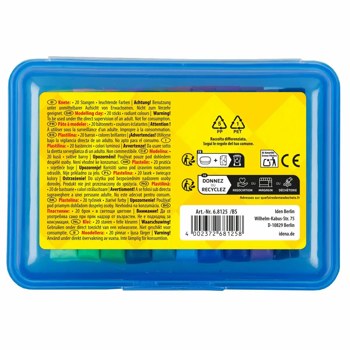 Idena Knetbox 20 Stangen