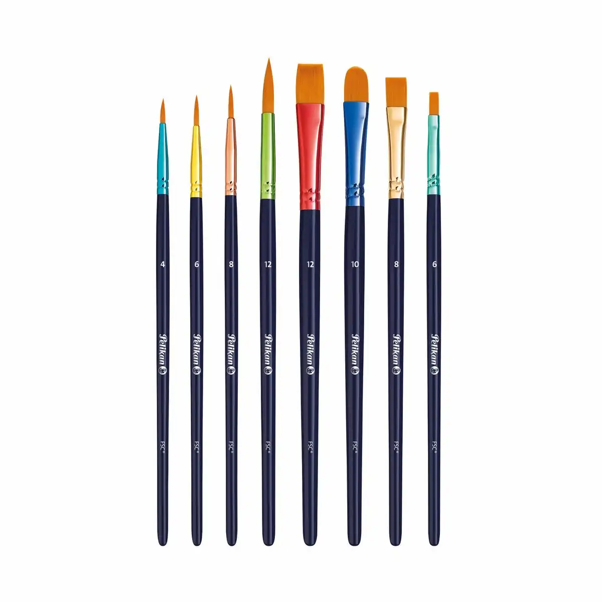 Pelikan Schulpinsel Set Premium 8 Stück Etui