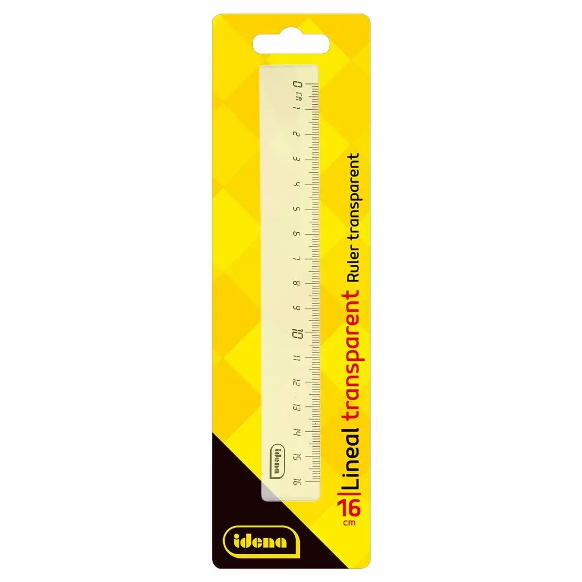 Idena Lineal transparent 16cm