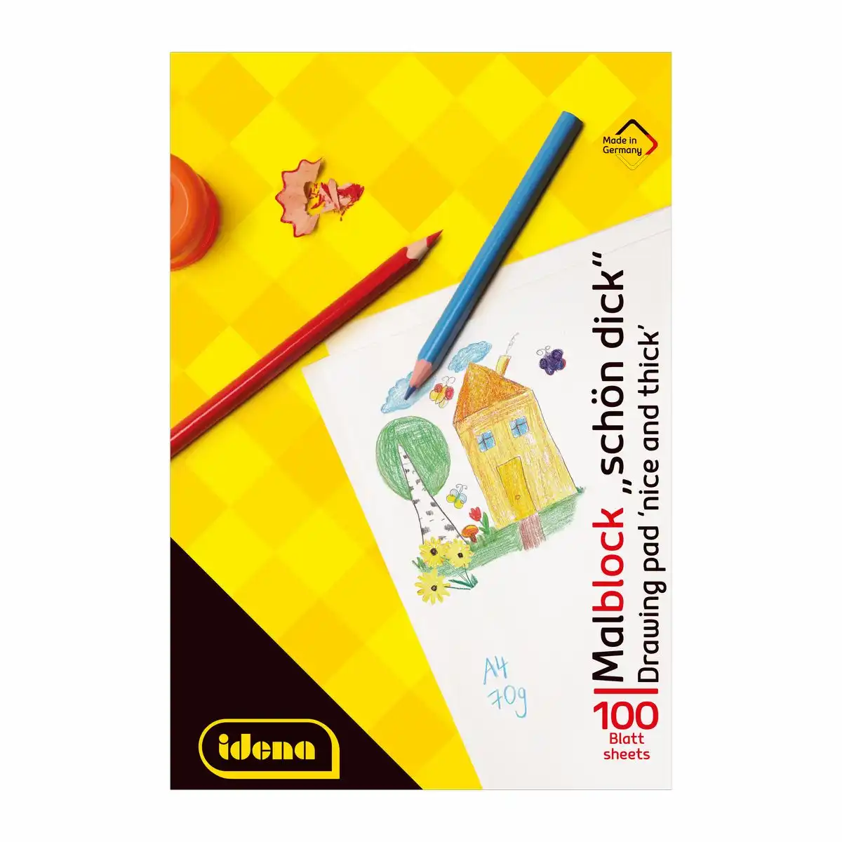 Idena Malblock schön dick 100 Blatt 70g/m² DIN A4