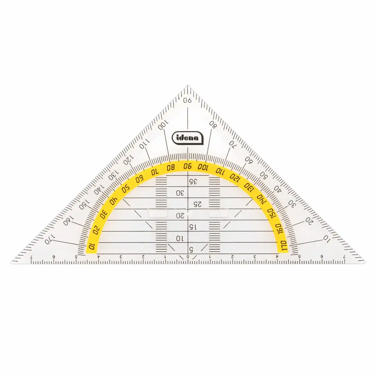 Idena Geodreieck mit Griff 14cm