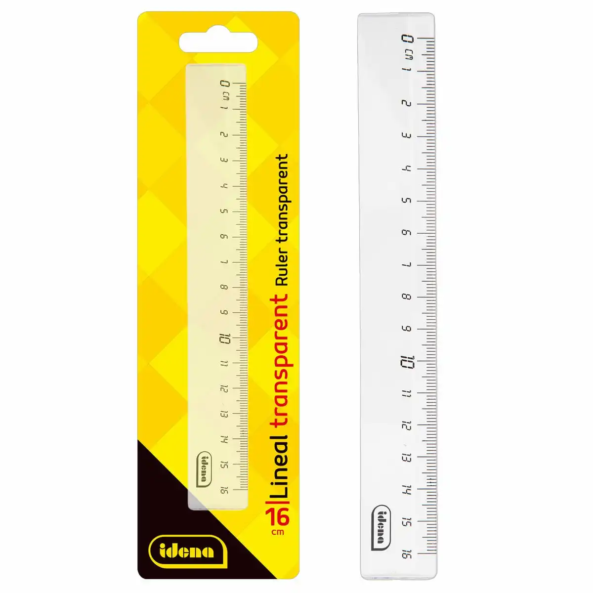 Idena Lineal transparent 16cm