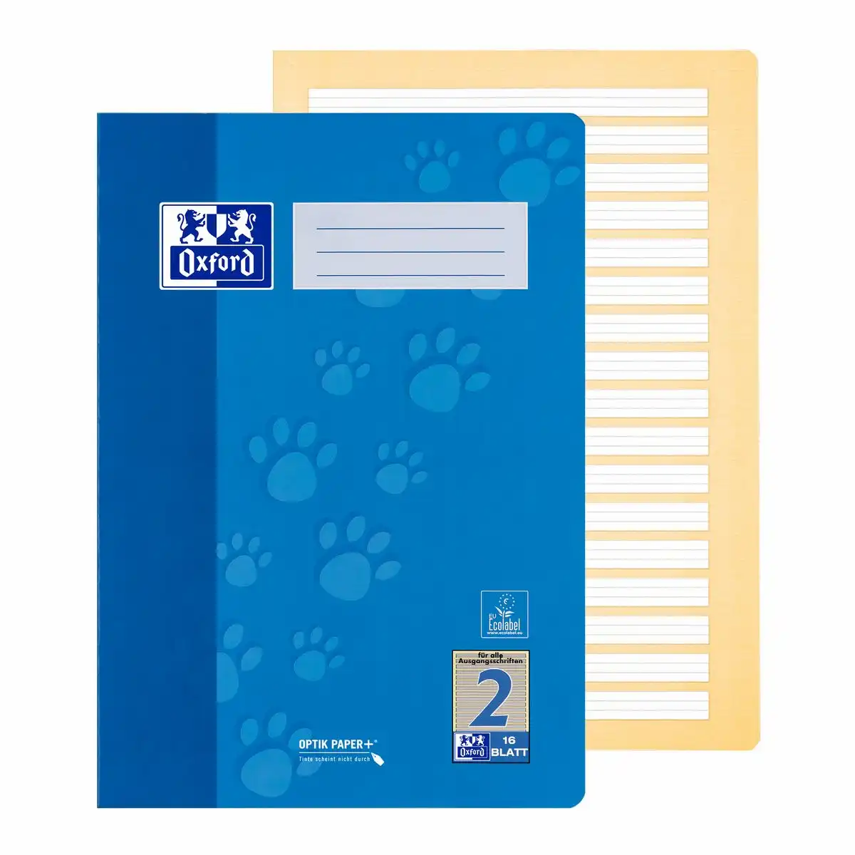 Oxford Schulheft Lineatur 2 liniert 16 Blatt DIN A4