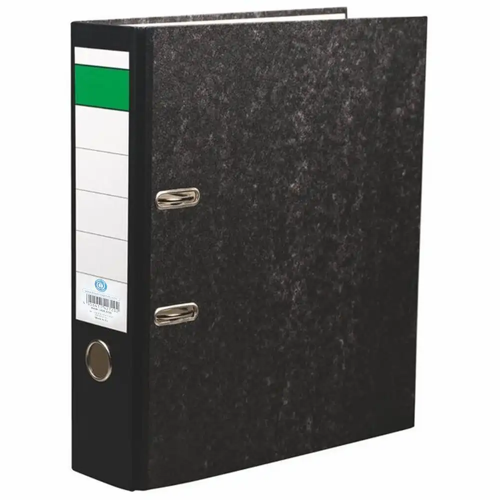 Ordner Wolkenmarmor schwarz DIN A4 Rückenbreite 8cm