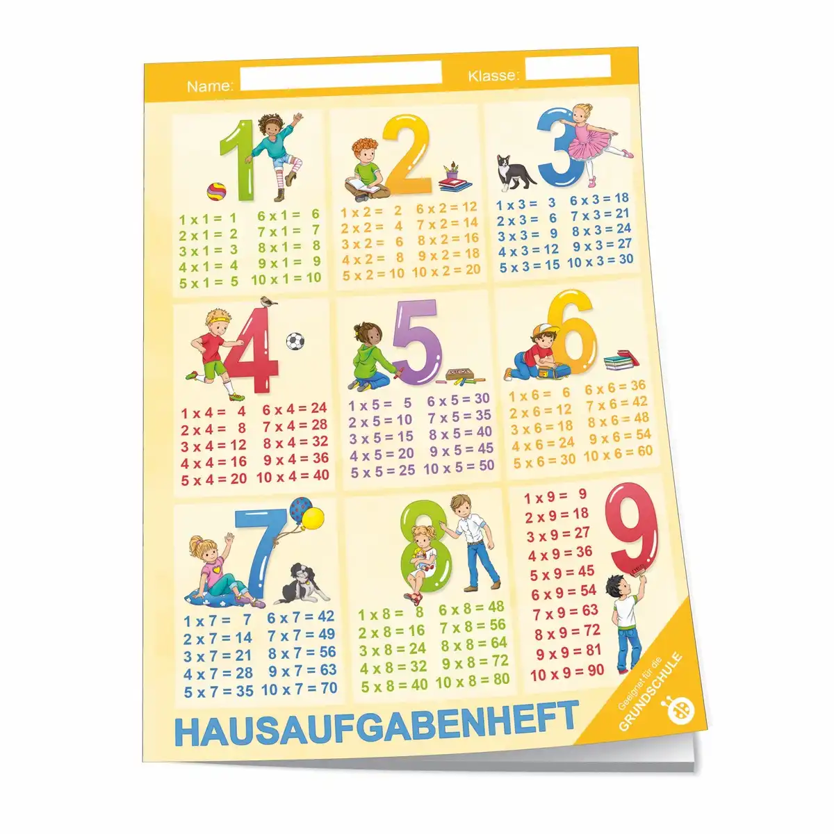 TRÖTSCH Hausaufgabenheft 1x1 für die Grundschule DIN A5