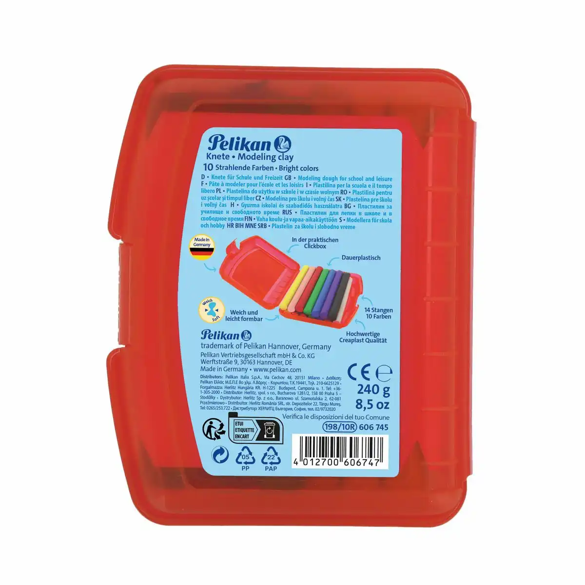Pelikan Kinderknete creaplast® 10 Farben