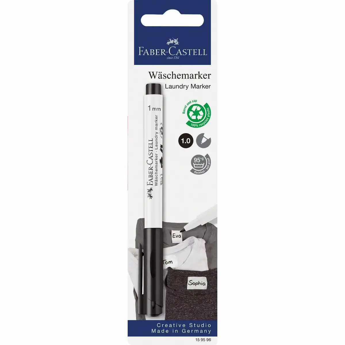 FABER-CASTELL Wäschemarker schwarz