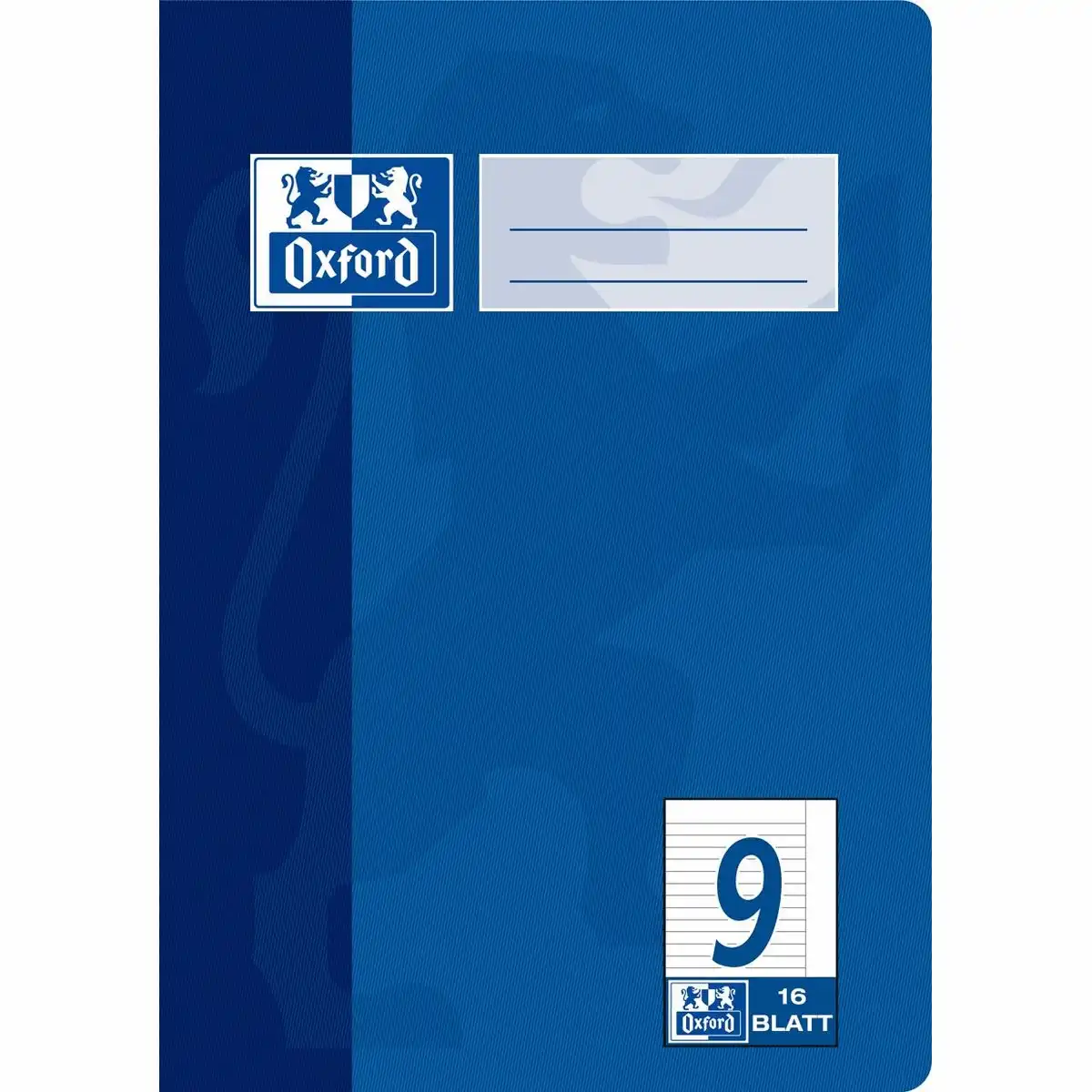 Oxford Schulheft Lineatur 9 liniert mit weißem Rand 16 Blatt DIN A5