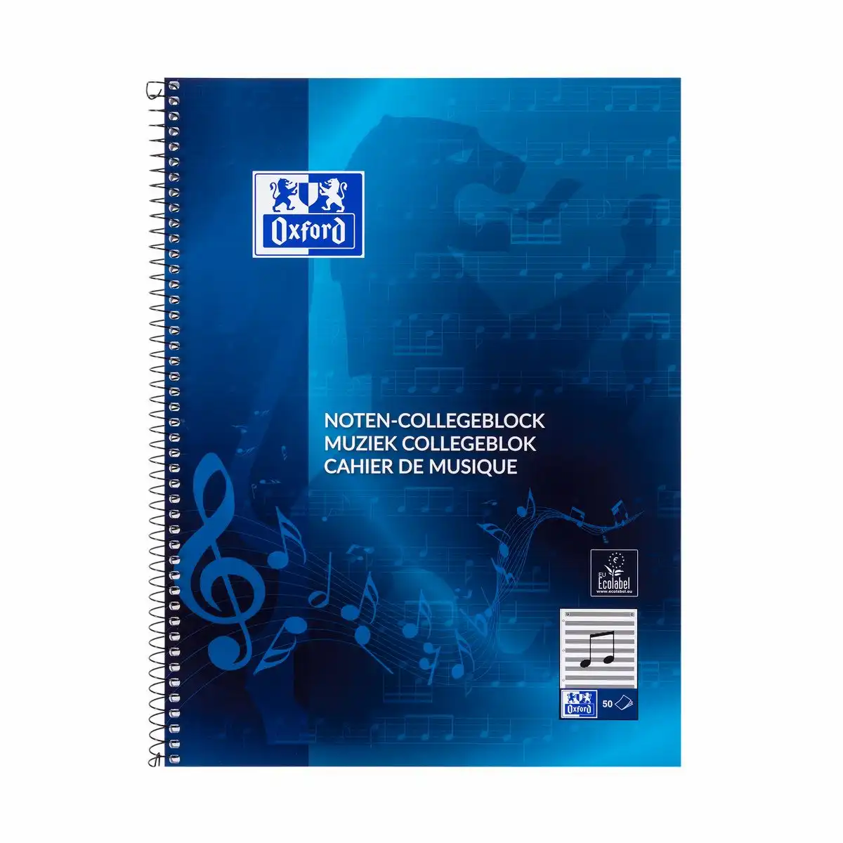 Oxford Noten Collegeblock 50 Blatt DIN A4