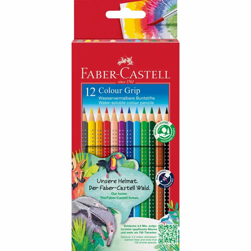 FABER-CASTELL Buntstifte Colour Grip 12 Stück