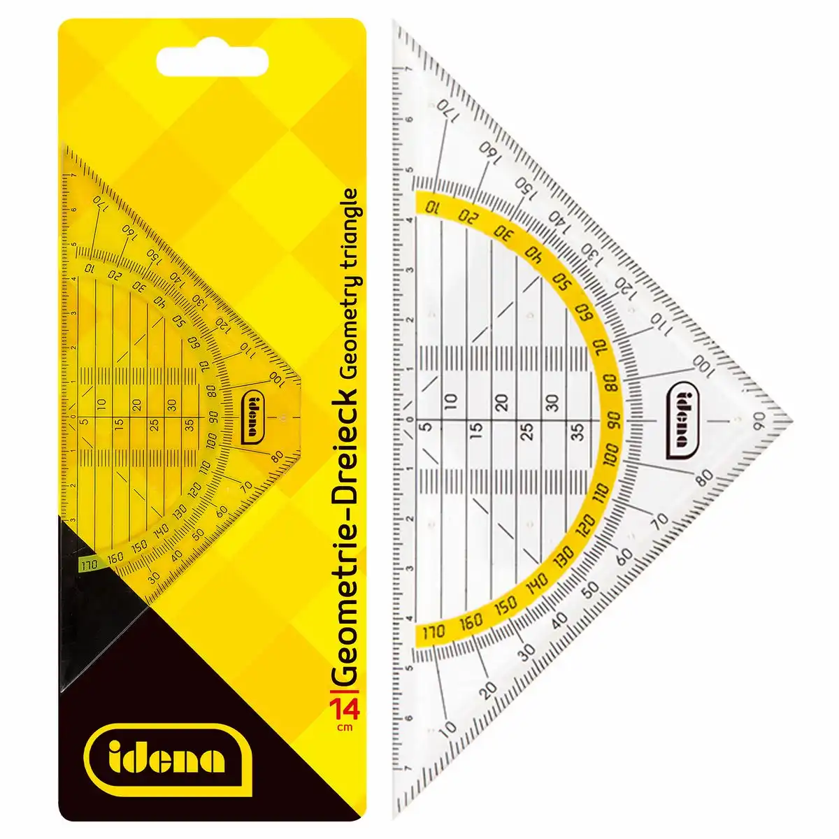 Idena Geodreieck ohne Griff 14cm