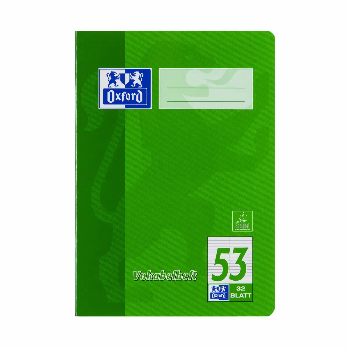 Oxford Vokabelheft Lineatur 53 liniert mit 2 Spalten 32 Blatt DIN A6