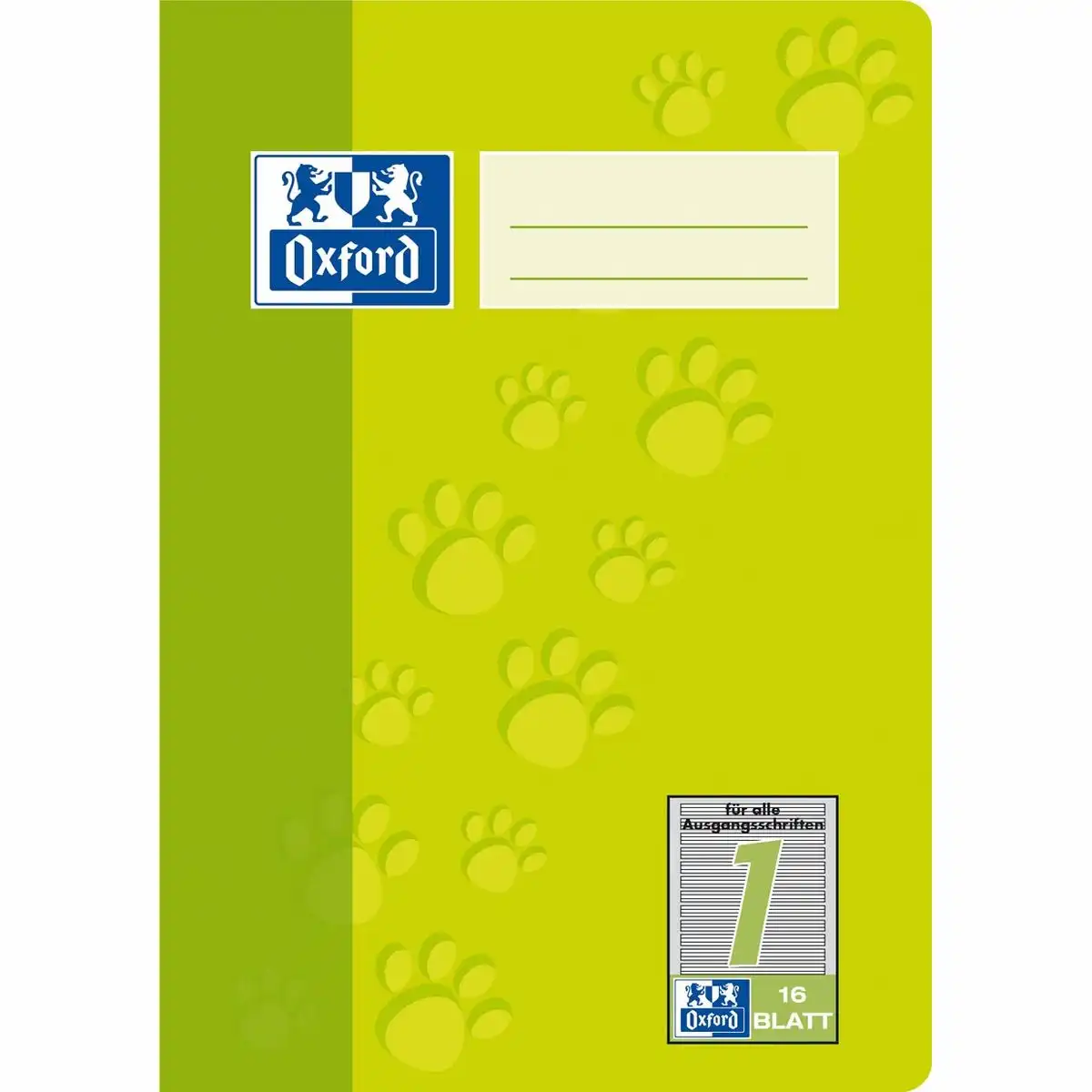 Oxford Schulheft Lineatur 1 liniert 16 Blatt DIN A5