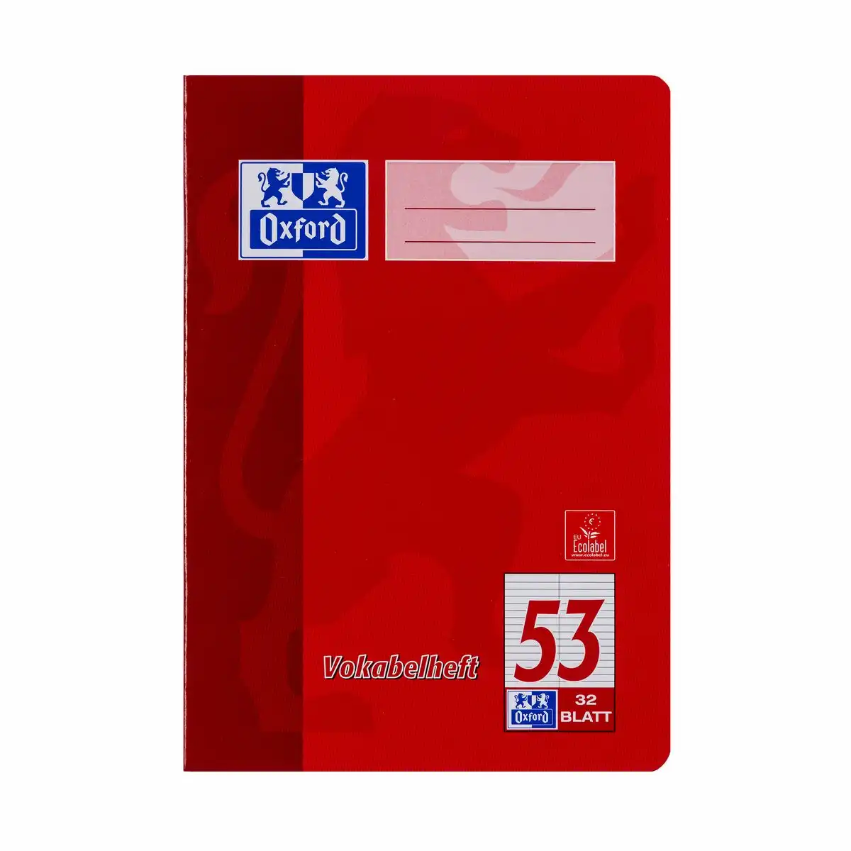 Oxford Vokabelheft Lineatur 53 liniert mit 2 Spalten 32 Blatt DIN A4