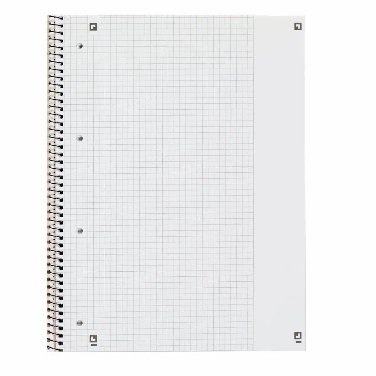 Oxford Collegeblock Lineatur 26 kariert mit weißem Rand 80 Blatt 90 g/m² DIN A4