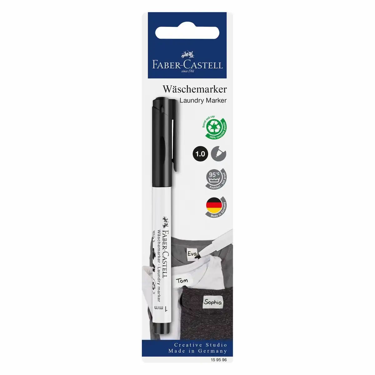 FABER-CASTELL Wäschemarker schwarz