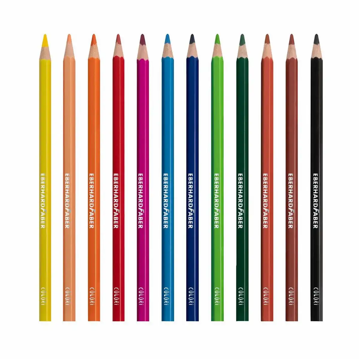 EBERHARD FABER Buntstifte Colori hexagonal mehrfarbig 12 Farben