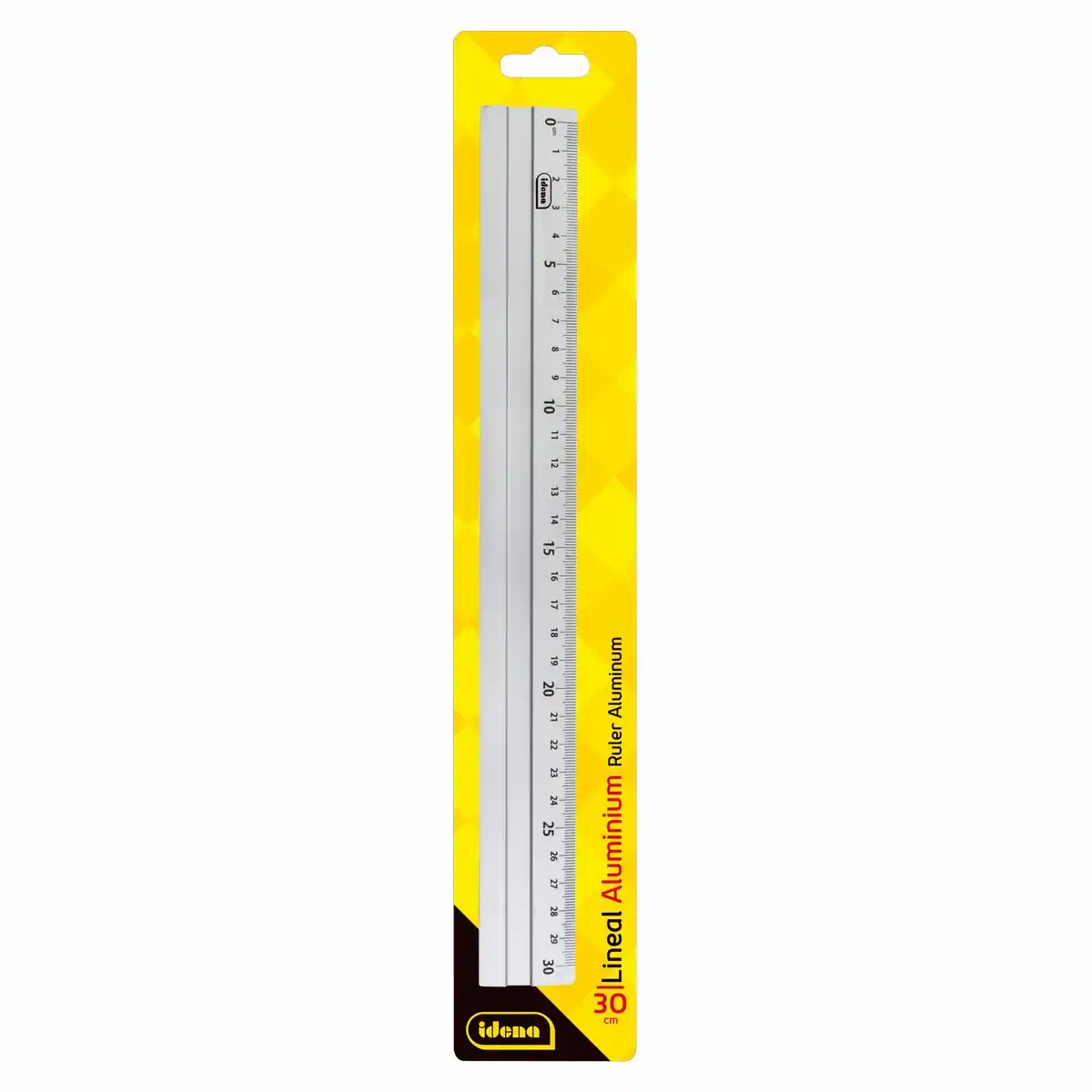 Idena Lineal Aluminium silber 30cm Blister