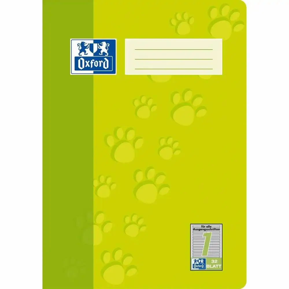 Oxford Schulheft Lineatur 1 liniert 32 Blatt DIN A4