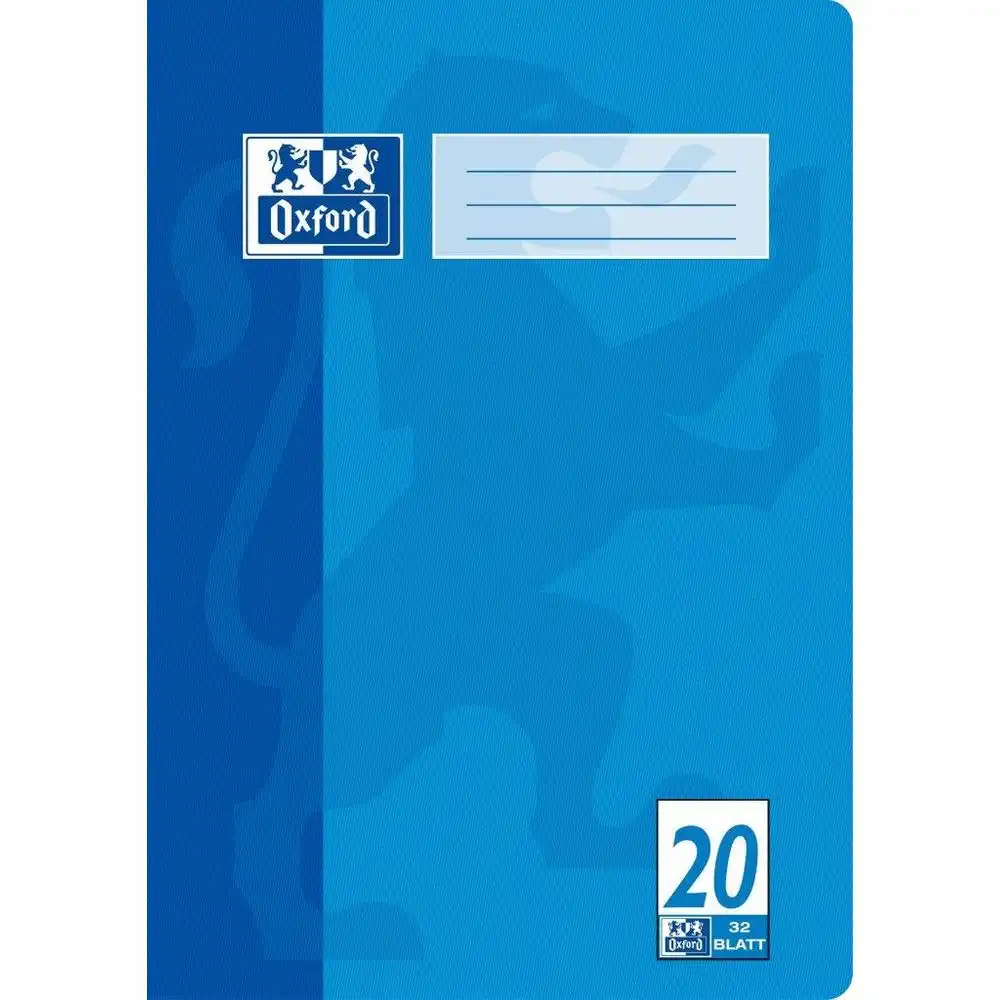 Oxford Schulheft Lineatur 20 blanko 32 Blatt DIN A4