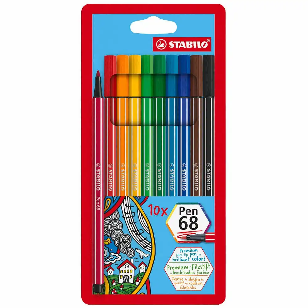 STABILO Filzstifte Pen 68 Premium 10 Stück