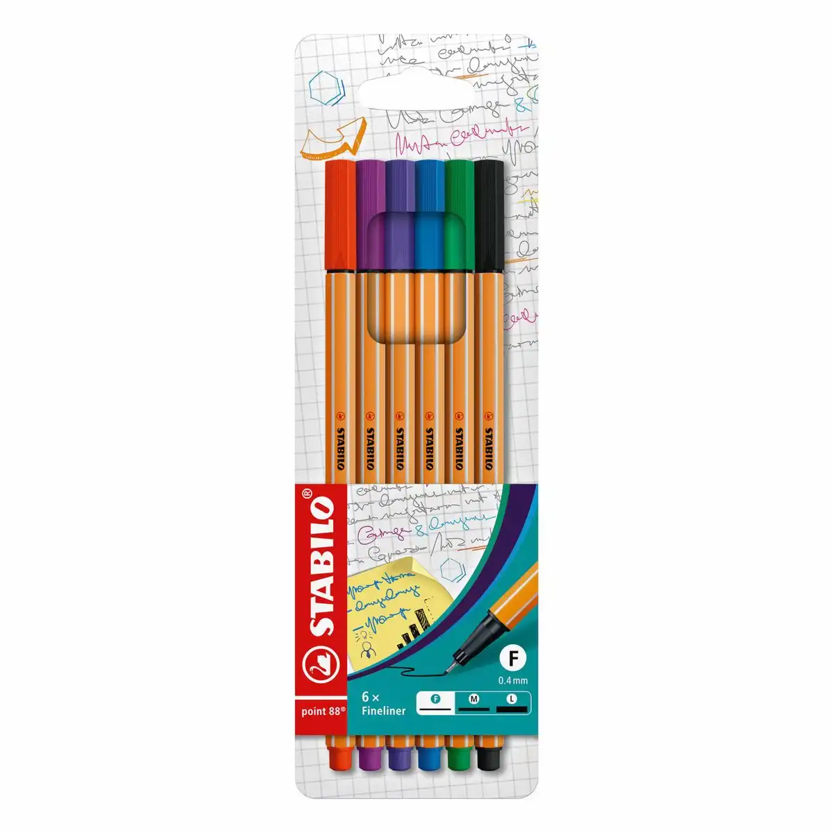STABILO Fineliner point 88 6 Stück