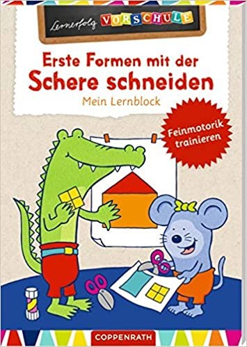 Erste Formen mit der Schere schneiden