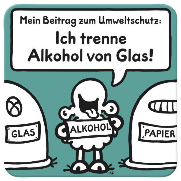 Sheepworld Untersetzer Motiv »Alkohol«