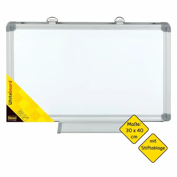 Whiteboard Alu-Rahmen 40x30cm mit Stiftablage