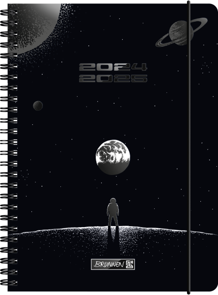 Schülerkalender (2024/2025) „Outer Space“, 2 Seiten = 1 Woche, A5, 208 Seiten