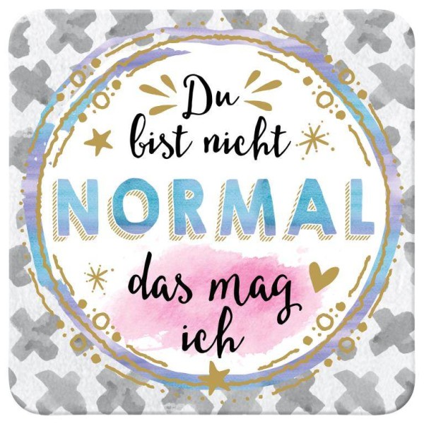 Sheepworld Untersetzer Motiv »Nicht normal«