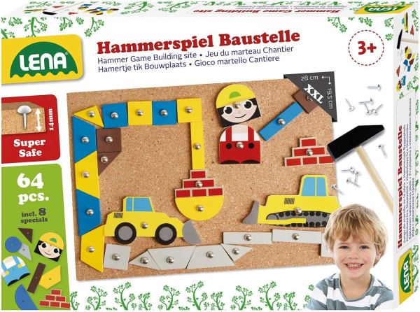 Lena 65828 Hammerspiel – Kreatives Klopfspiel ab 3 Jahren