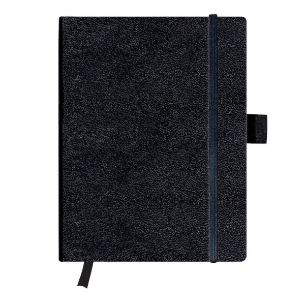 Herlitz Notizbuch Classic my.book tablet 96 Blatt kariert schwarz,Leseband