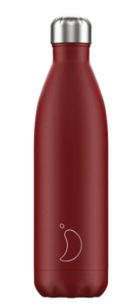 CHILLY`S Trinkflasche Bottle Matte Red 750ml