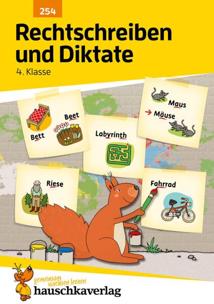 Rechtschreiben und Diktate 4. Klasse, A5- Heft