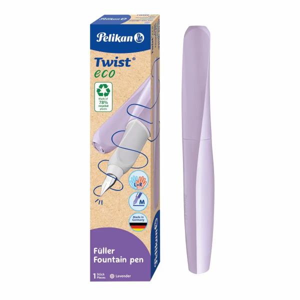 Pelikan Füllhalter Twist eco P457 lila / lavendel Faltschachtel