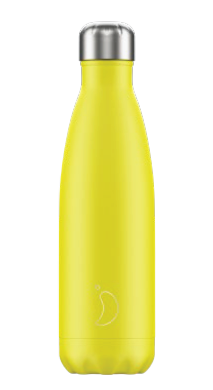 CHILLY`S Trinkflasche Bottle Neon Yellow 500ml