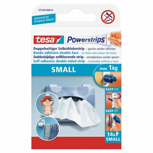 tesa Powerstrips Small doppelseitig 14 Stück