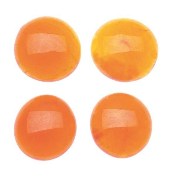 Glasnuggets 200g,orange , Muggelsteine