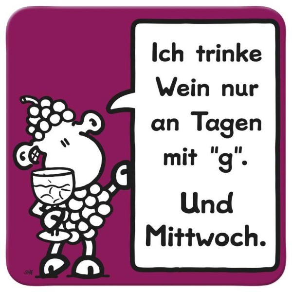 Sheepworld Untersetzer Motiv »Wein«