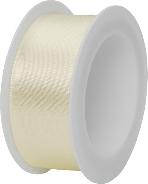 Satin Spule "Satin Spule 25 mm" 25 mm x 3 m beige hell