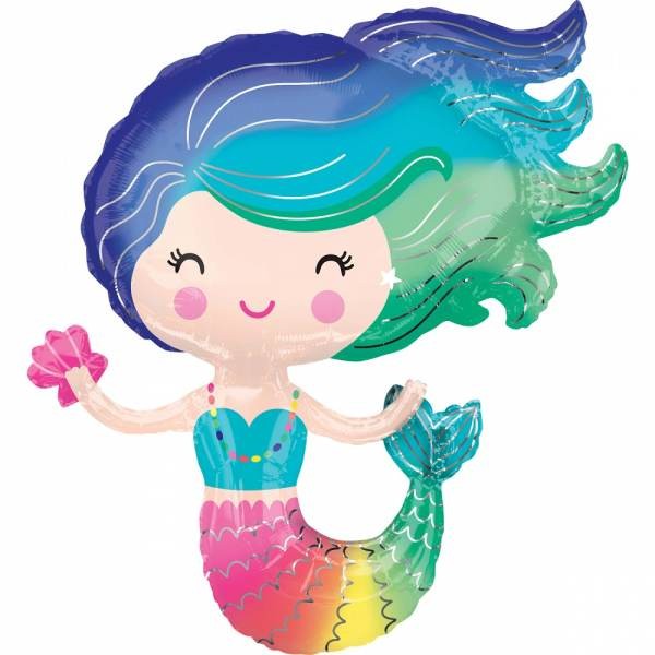 Amscan Colorful Mermaid Folienballon