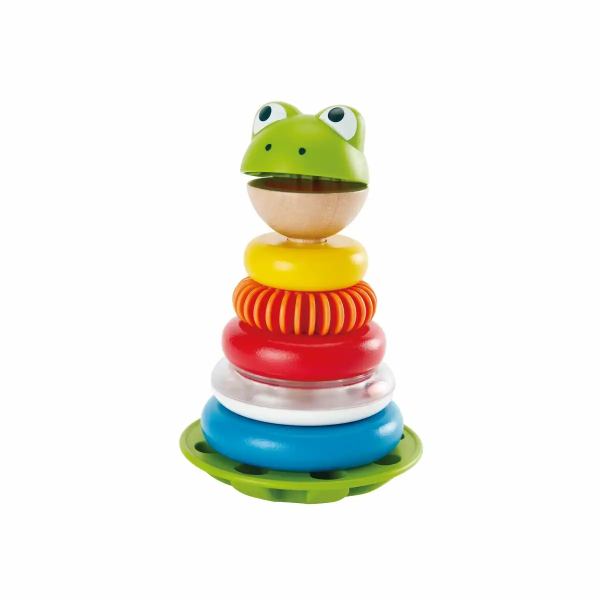 Hape Stapel Frosch mit 5 Farbringen