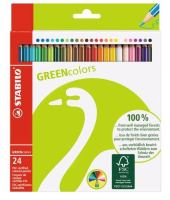 STABILO GREENcolors Holzfarbstift Buntstift 24 Stück