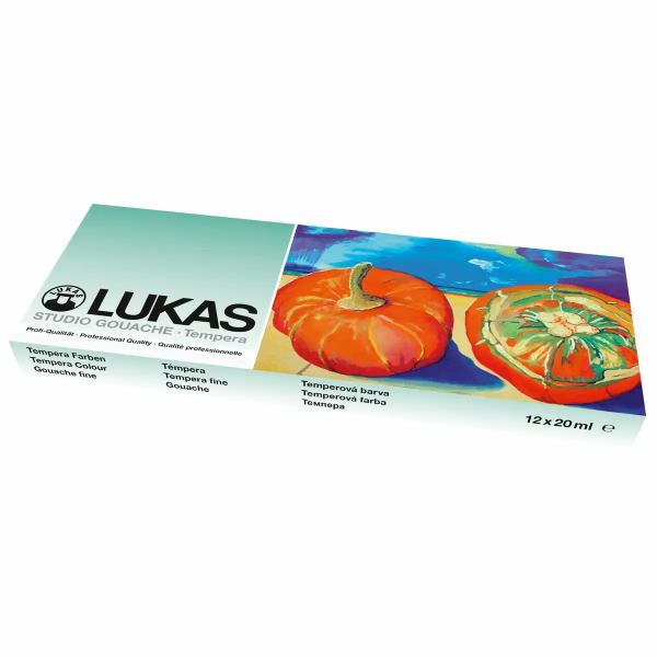 LUKAS Tempera Farben Gouache Starter Set 100ml 12 Stück