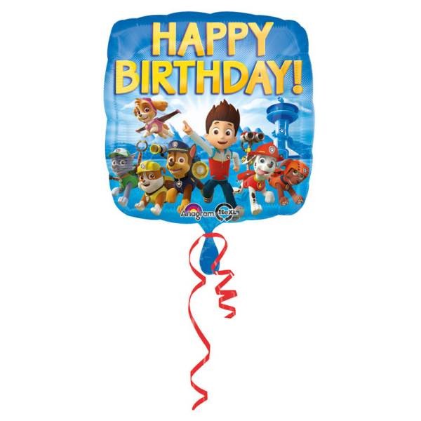 Amscan Paw Patrol Happy Birthday Folienballon